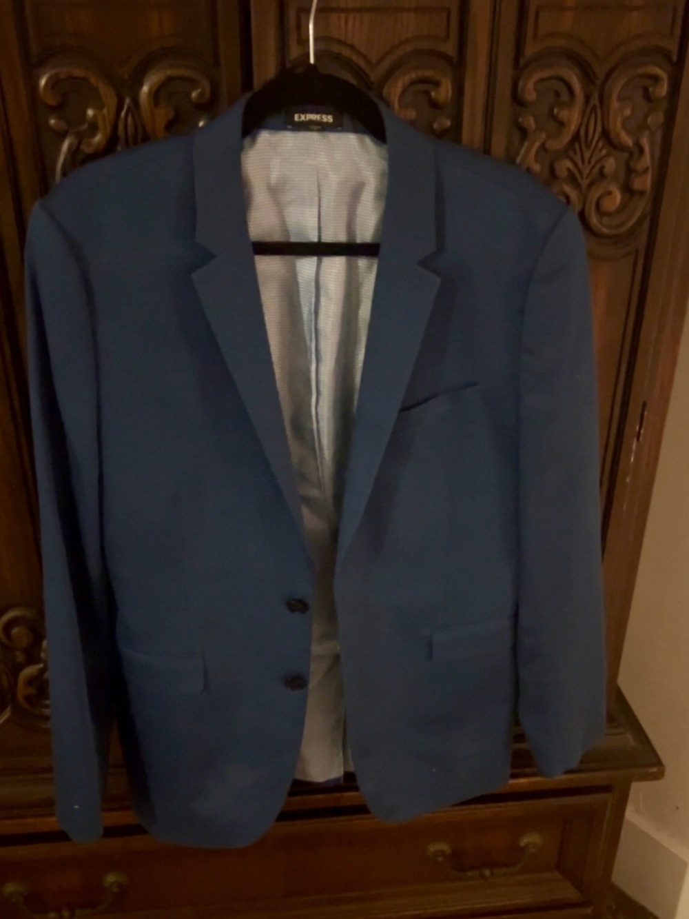 Express NWOT Men’s Royal Blue Slim Suit Jacket Blazer